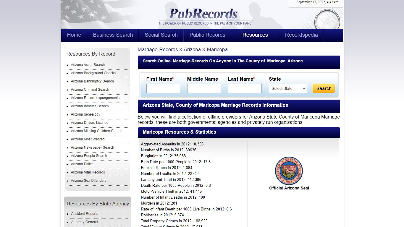 Maricopa County, Arizona Marriage Records - Pubrecords.com